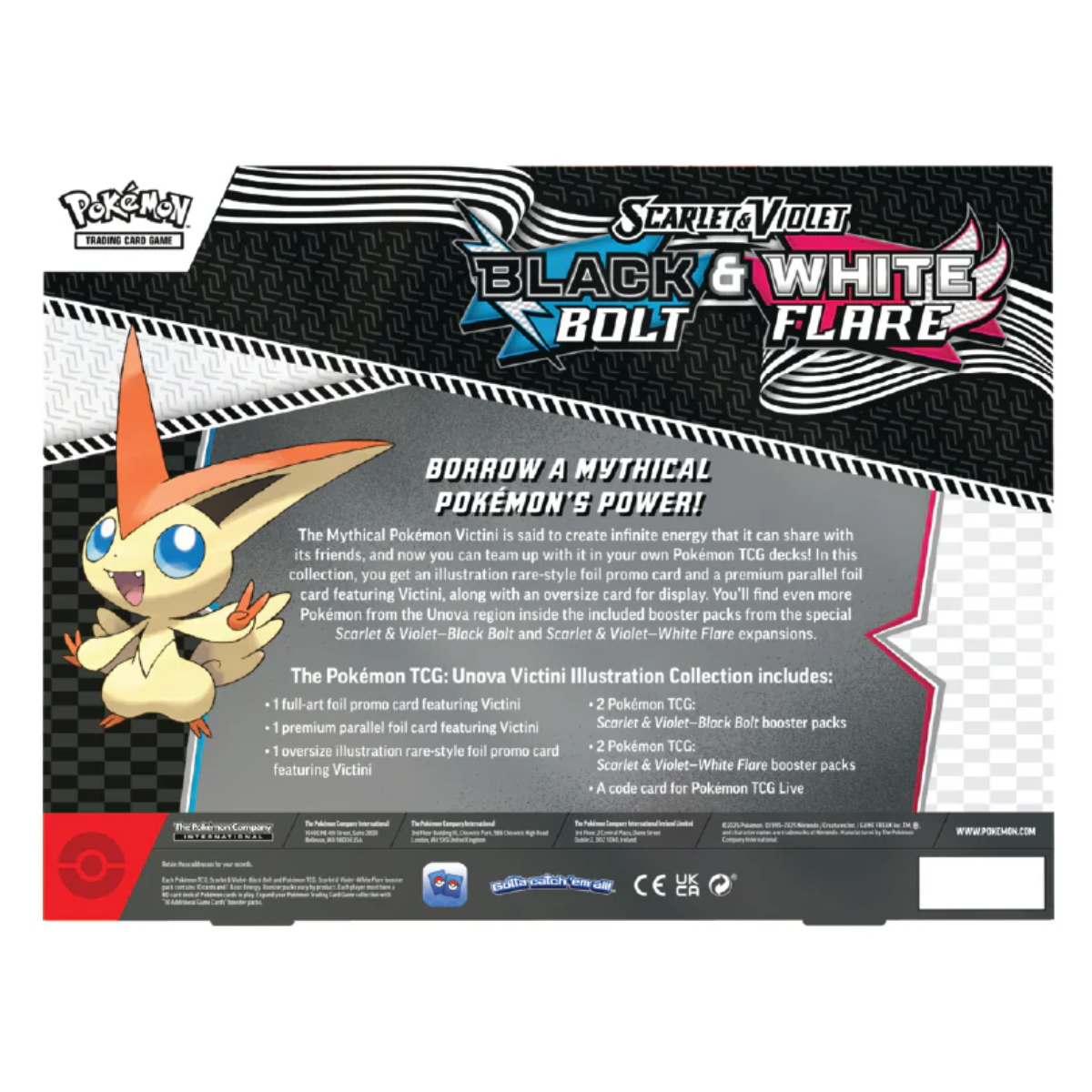 Black Bolt & White Flare Unova Victini Illustration Collection | POKÉMON | English