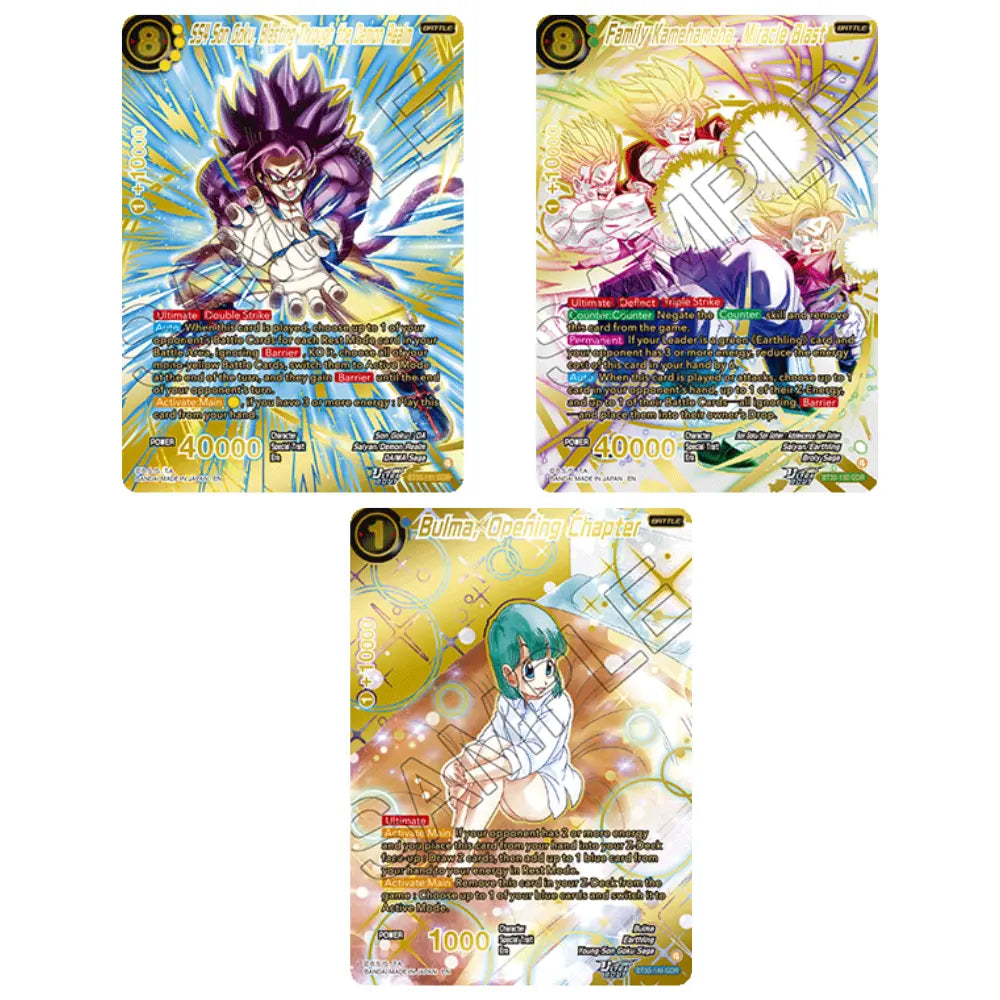 Booster Box B-30 | Zenkai Three Glorious Fighters | Dragon Ball | English