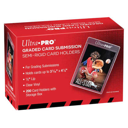 Semi-Rigid Card Sleeves for Grading 1/2-Inch | Ultra Pro | 100/200 Units