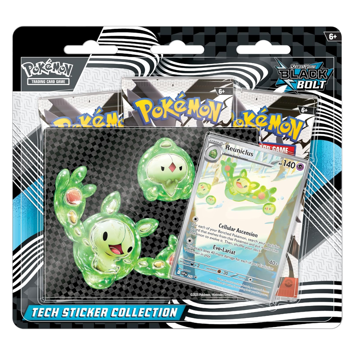 Black Bolt & White Flare Tech Sticker Collection | POKÉMON | English