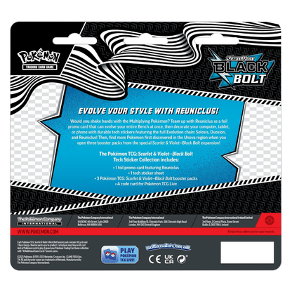 Black Bolt & White Flare Tech Sticker Collection | POKÉMON | English
