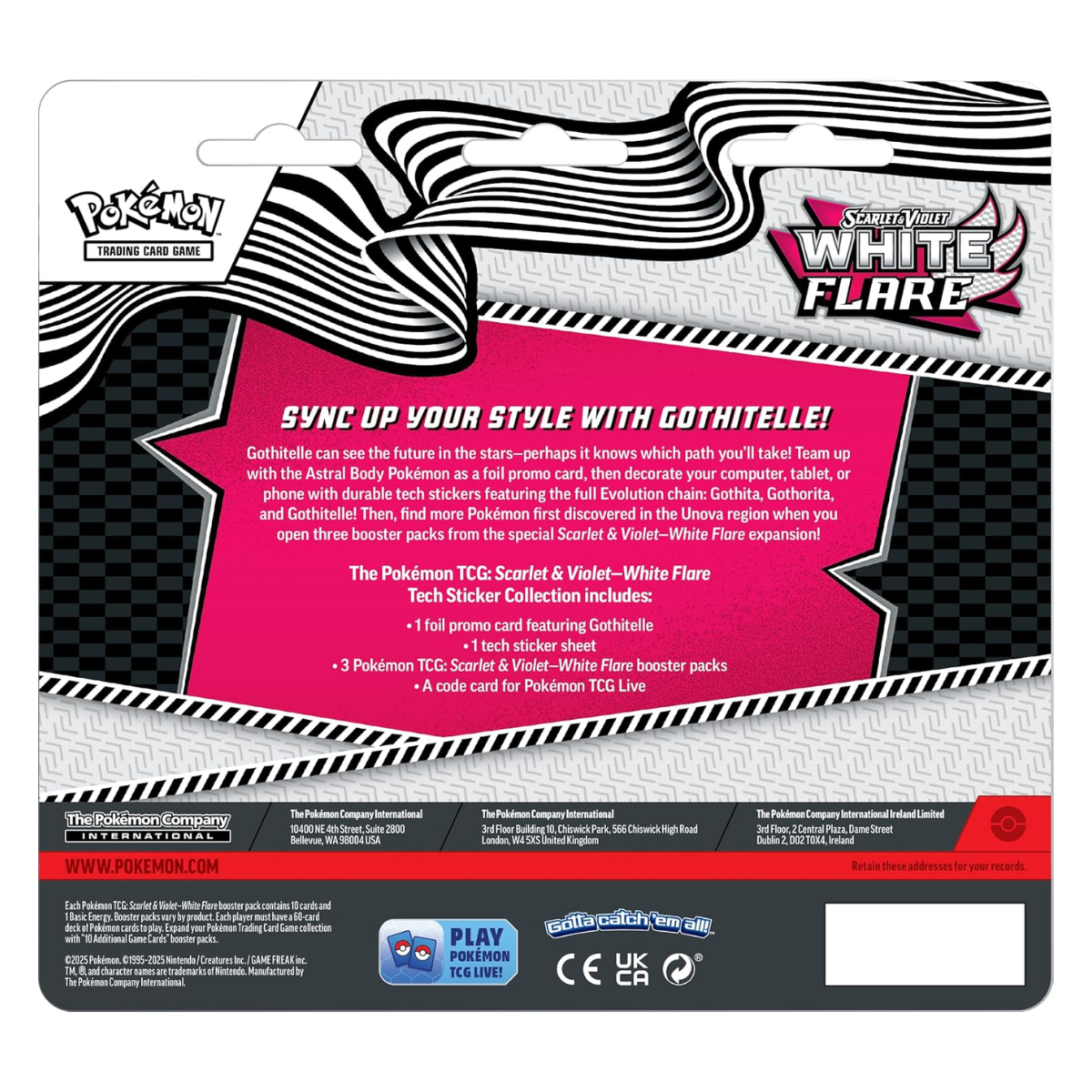 Black Bolt & White Flare Tech Sticker Collection | POKÉMON | English