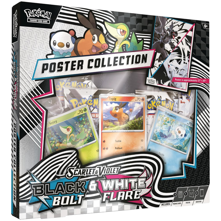 Black Bolt & White Flare Unova Poster Collection | POKÉMON | English