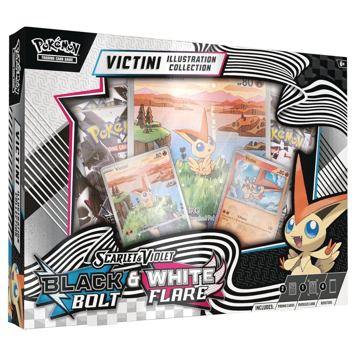 Black Bolt & White Flare Unova Victini Illustration Collection | POKÉMON | English