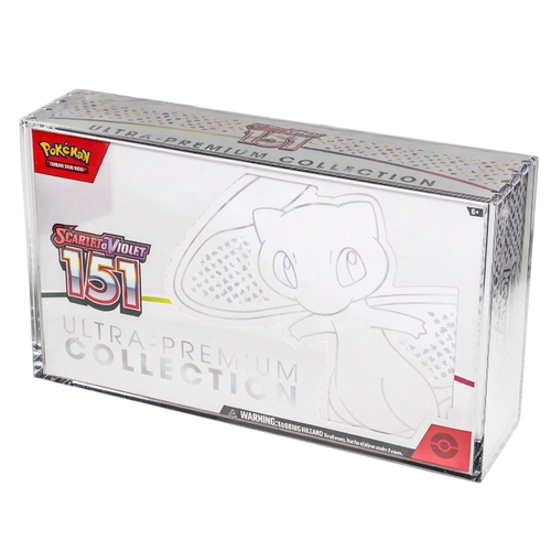 Magnetic Acrylic Box for Ultra Premium 151, Mega Charizard and Terapagos | The Acrylic Box