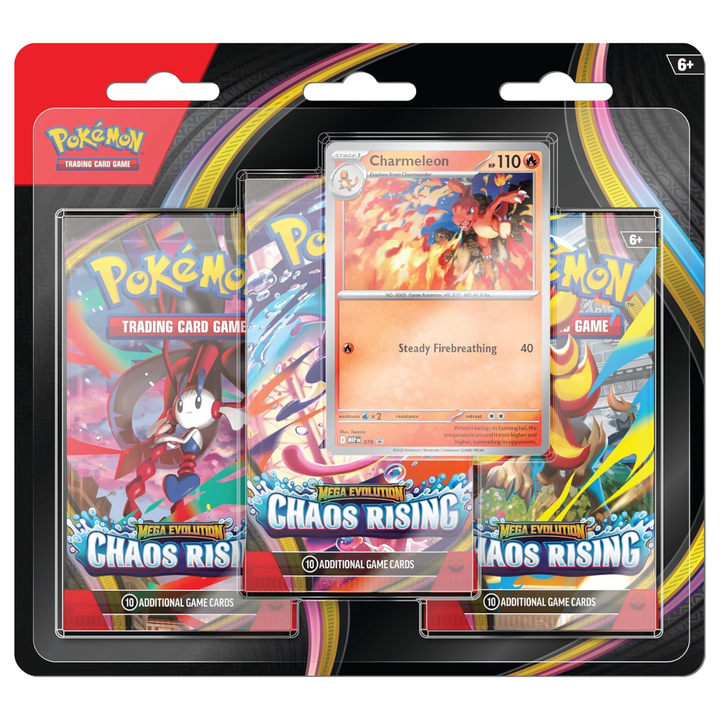 Chaos Rising: 3-Pack Blister | POKÉMON | English