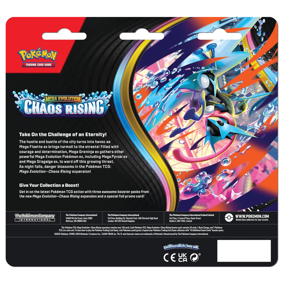 Chaos Rising: 3-Pack Blister | POKÉMON | English