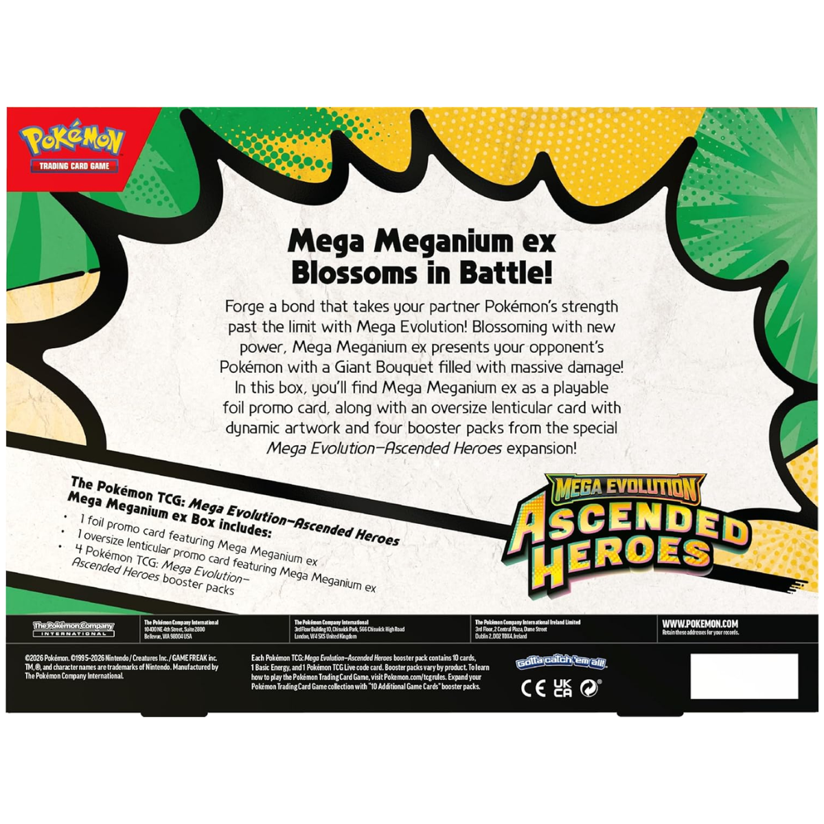 Ascended Heroes: Mega Meganium/Emboar/Feraligatr ex Box | POKÉMON | English