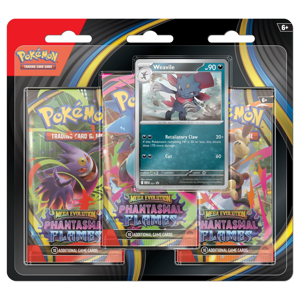Phantasmal Flames: 3-Pack Blister | POKÉMON | English