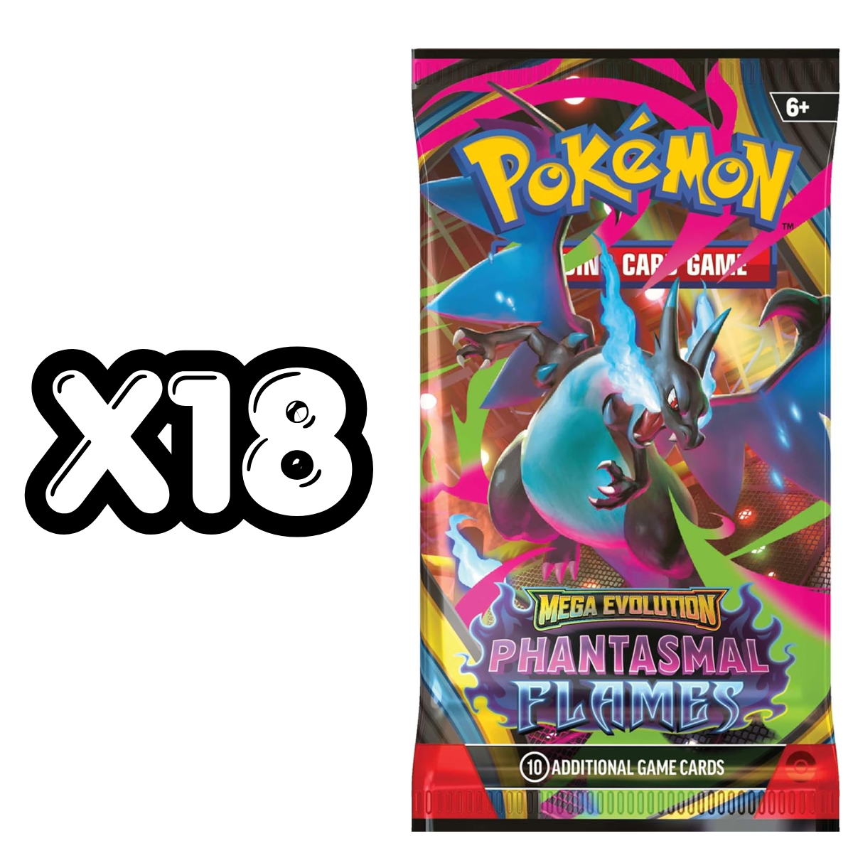Phantasmal Flames Booster Box (18 Boosters) | POKÉMON | English