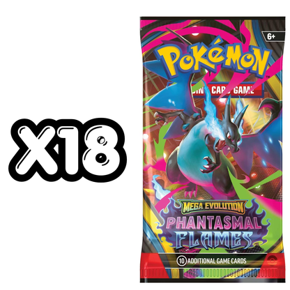 Phantasmal Flames Booster Box (18 Boosters) | POKÉMON | English