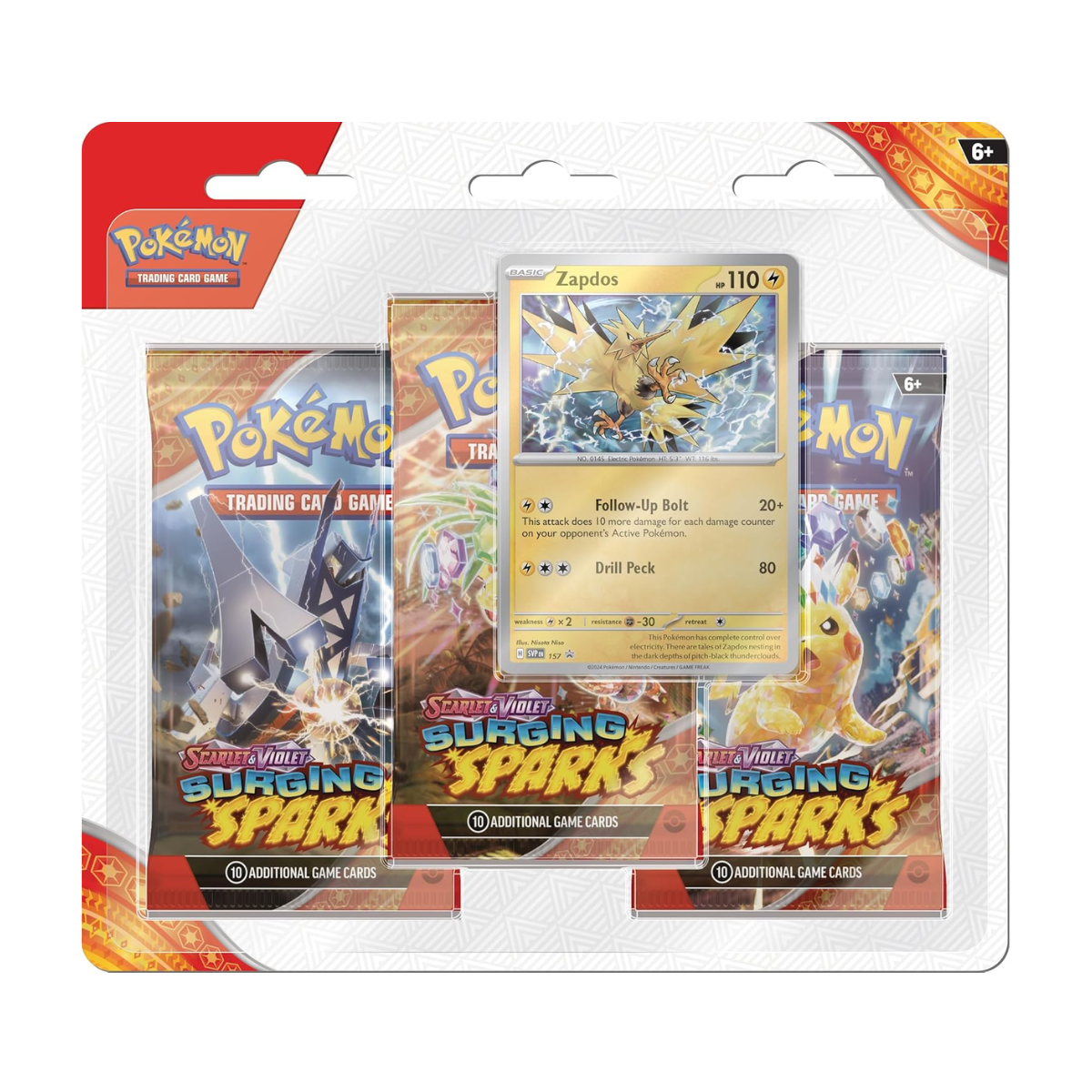 Surging Sparks: 3-Pack Blister | POKÉMON | English