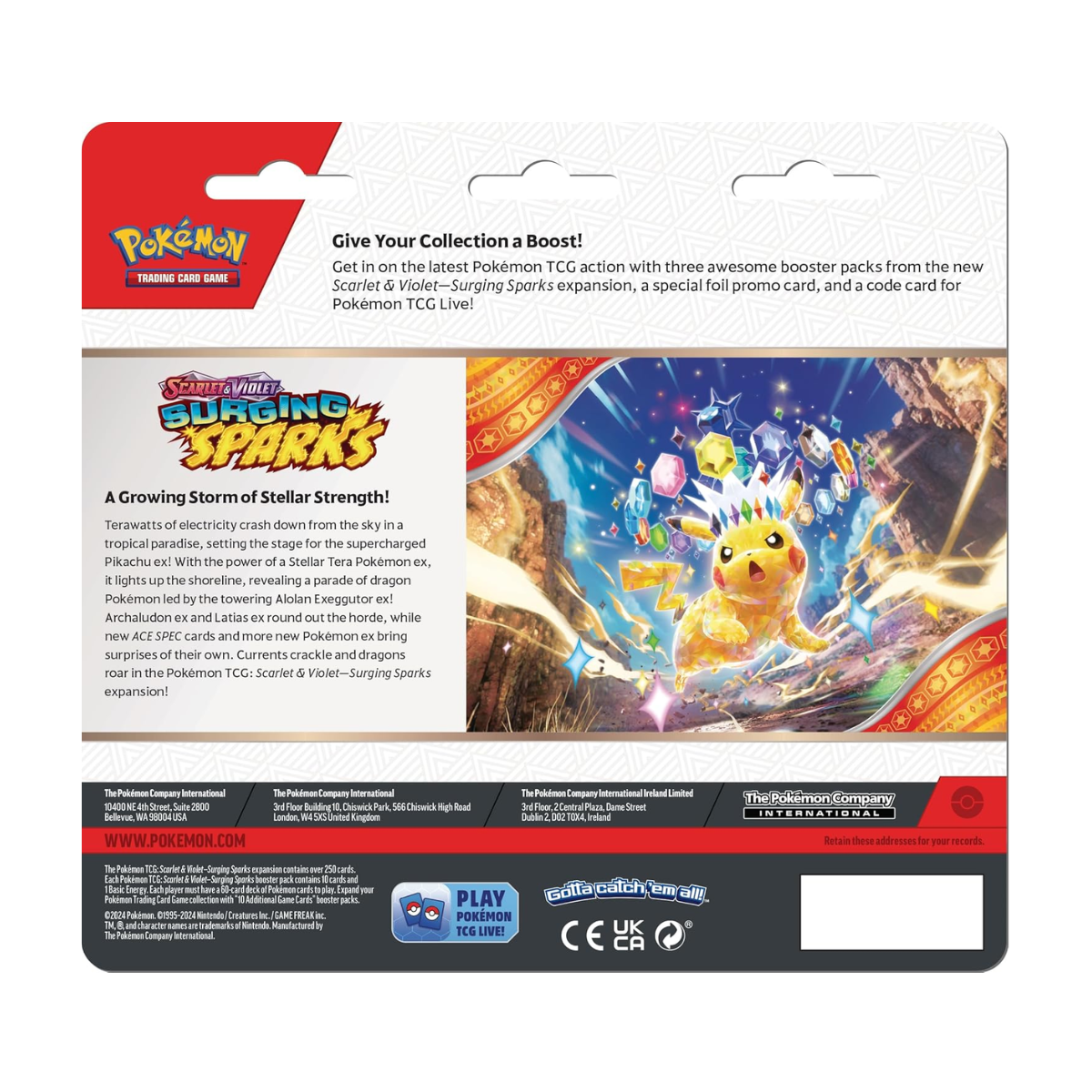 Surging Sparks: 3-Pack Blister | POKÉMON | English