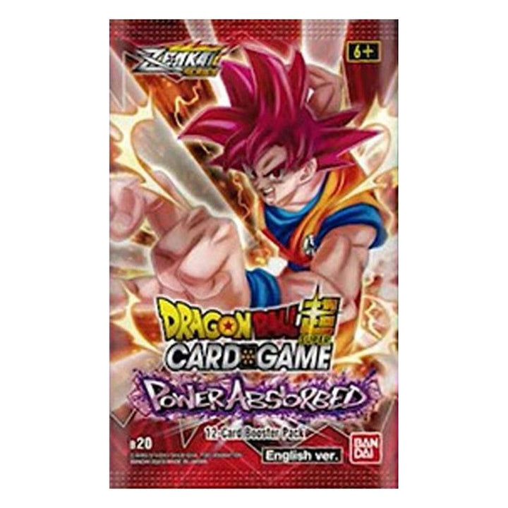B-20 Booster Pack Power Absorbed – Dragon Ball Super Card Game English sealed product