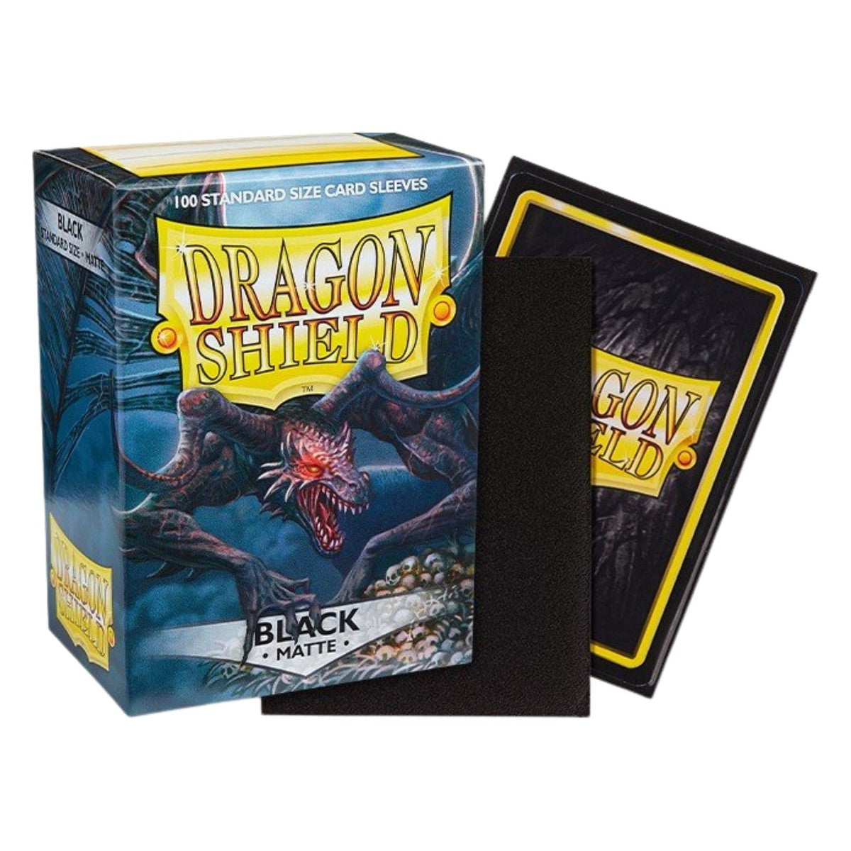 Dragon Shield Matte Sleeves – Black (100 ct) | Standard Size