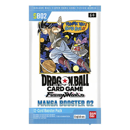 SB02 Booster Pack Manga Booster 02 – Dragon Ball Super Card Game Fusion World English sealed product